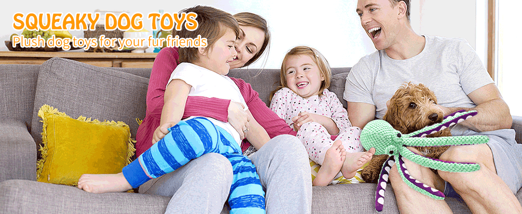 Large Squeaky Dog Toy - Plush Dog Toy, Soft Fabric, Suitable for Small, Medium, and Large Dogs, Daily Companion, Training Reward Gift