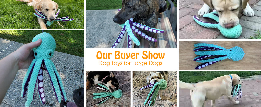 Large Squeaky Dog Toy - Plush Dog Toy, Soft Fabric, Suitable for Small, Medium, and Large Dogs, Daily Companion, Training Reward Gift