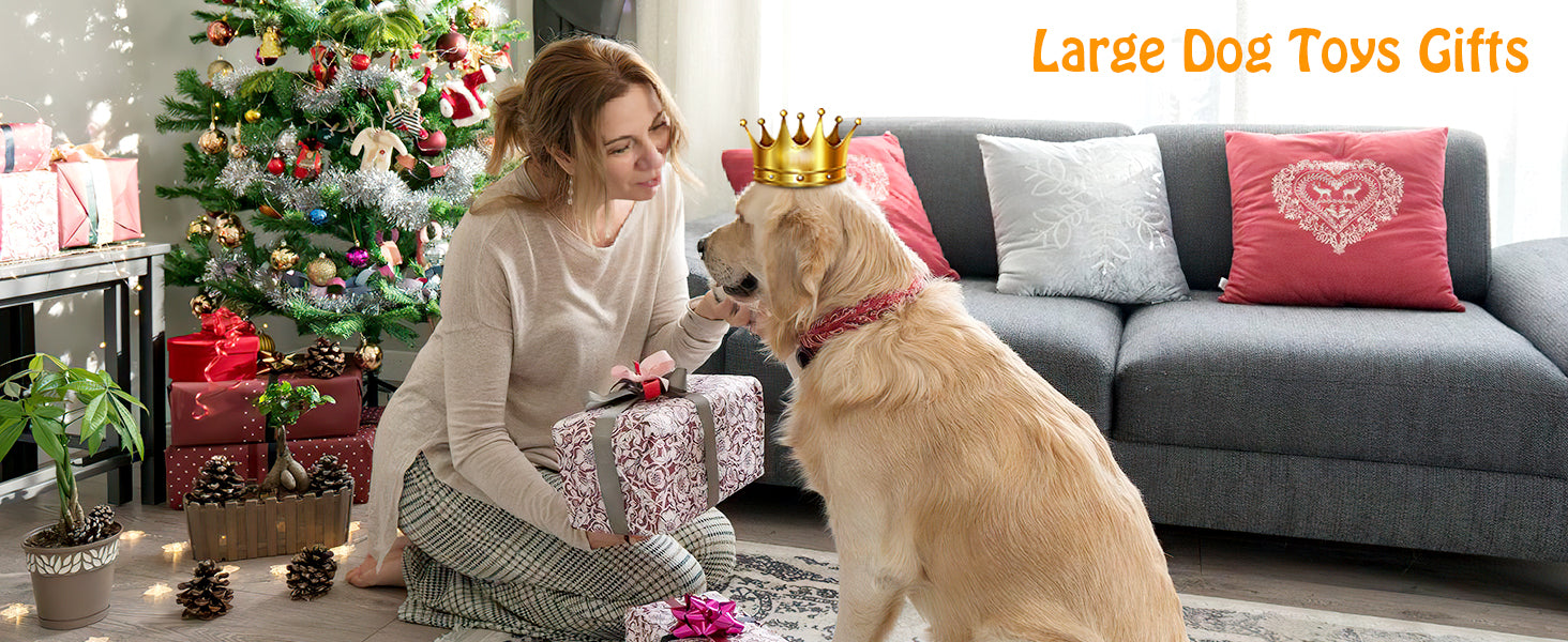 Large Squeaky Dog Toy - Plush Dog Toy, Soft Fabric, Suitable for Small, Medium, and Large Dogs, Daily Companion, Training Reward Gift